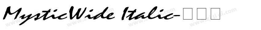 MysticWide Italic字体转换